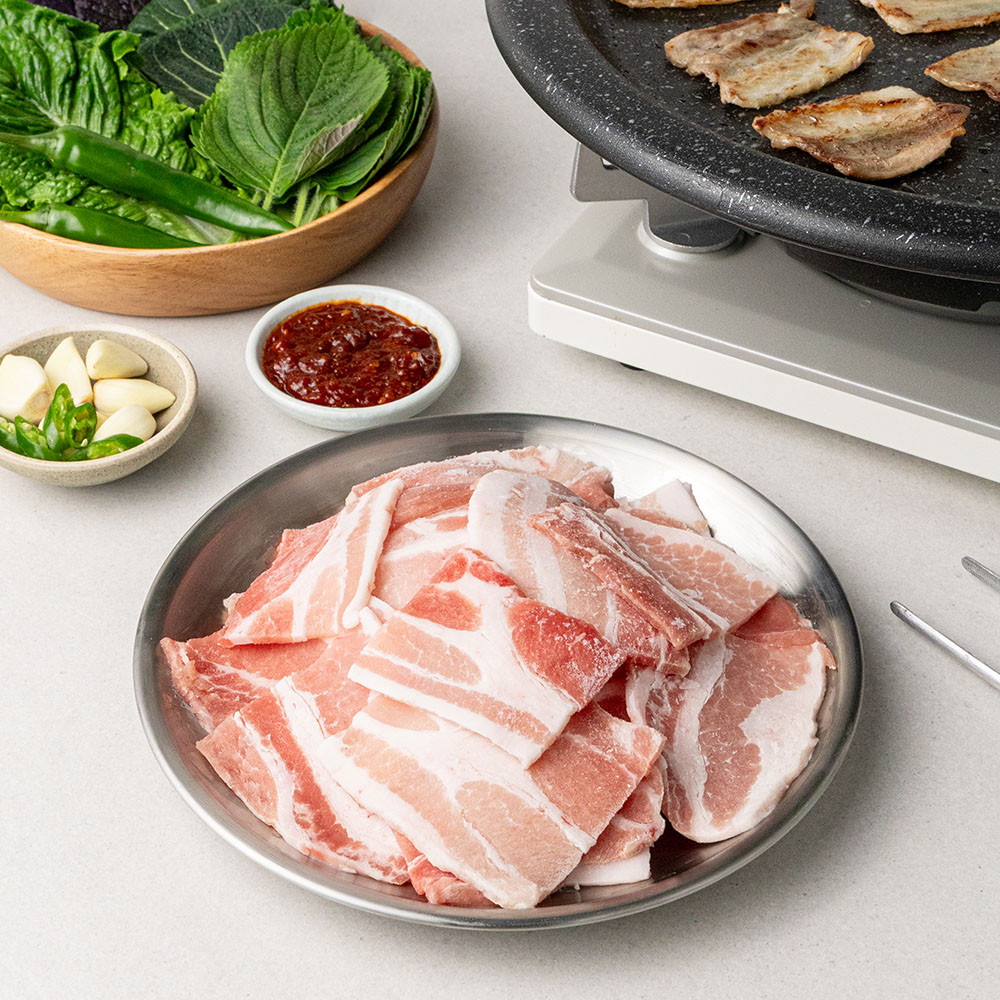 스페인산 냉동삼겹살 구이용 냉삼 한입삼겹살 500g 1kg 2kg - 상세 이미지 4