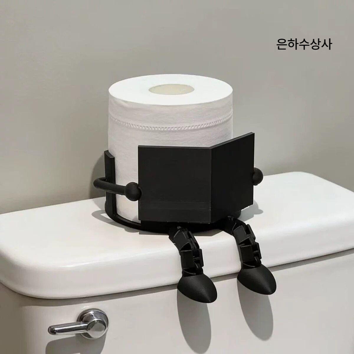 롤 휴지걸이 티슈 케이스 화장지 걸이 휴지 테이블 장식 인테리어 장식 소품 은하수상사 화이트 - 상세 이미지 2