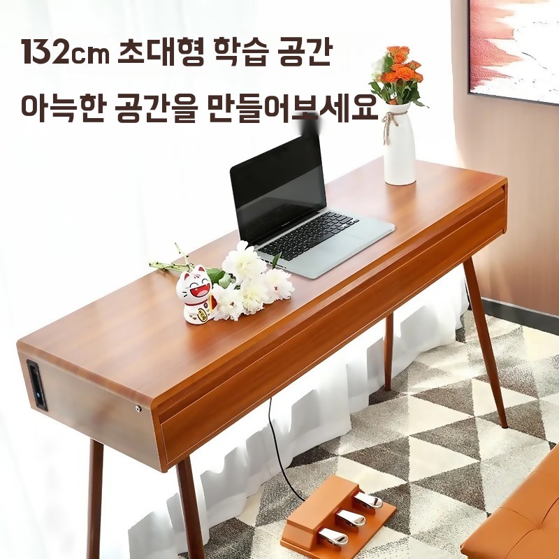 서랍형 피아노 입문용 디지털 전자피아노 88건반 가정용 책상 - 상세 이미지 3