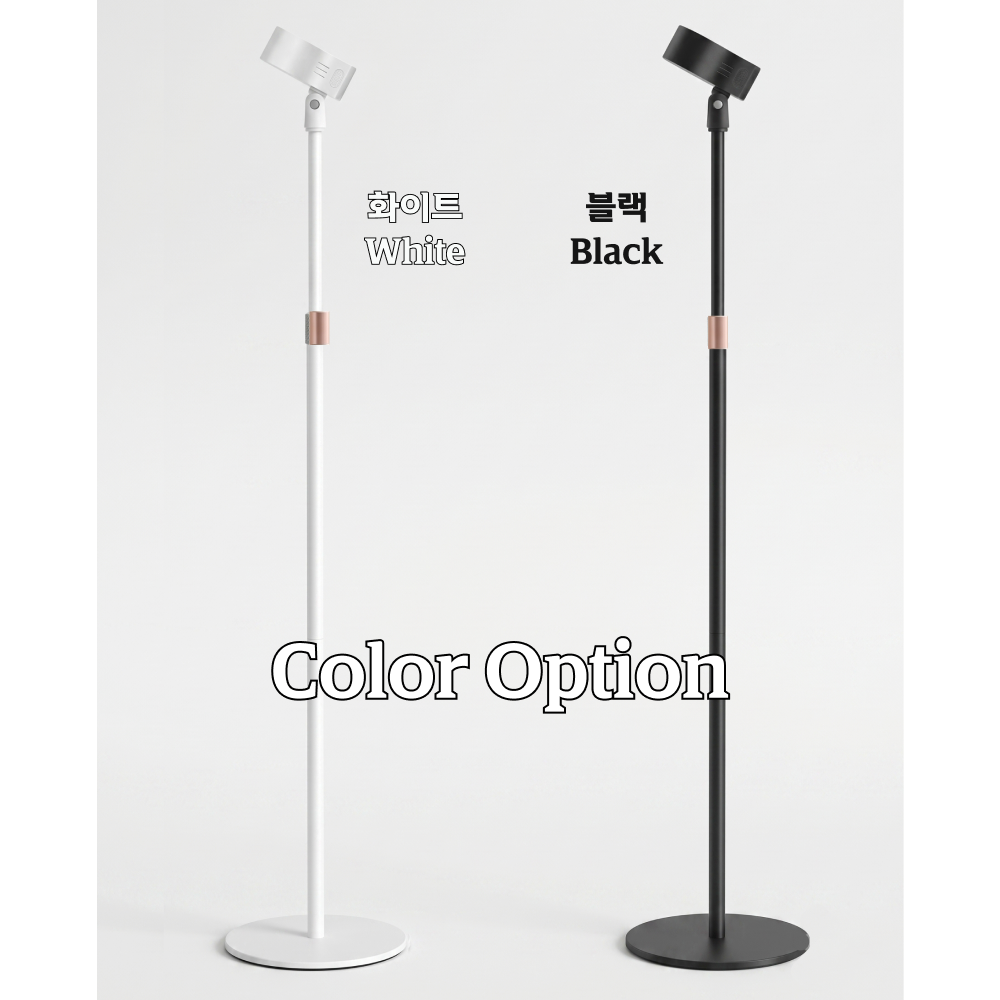 스탠드 헤어 드라이기 거치대 프리미엄 핸즈프리 높이 각도 조절 무타공 스탠드형 - 상세 이미지 5