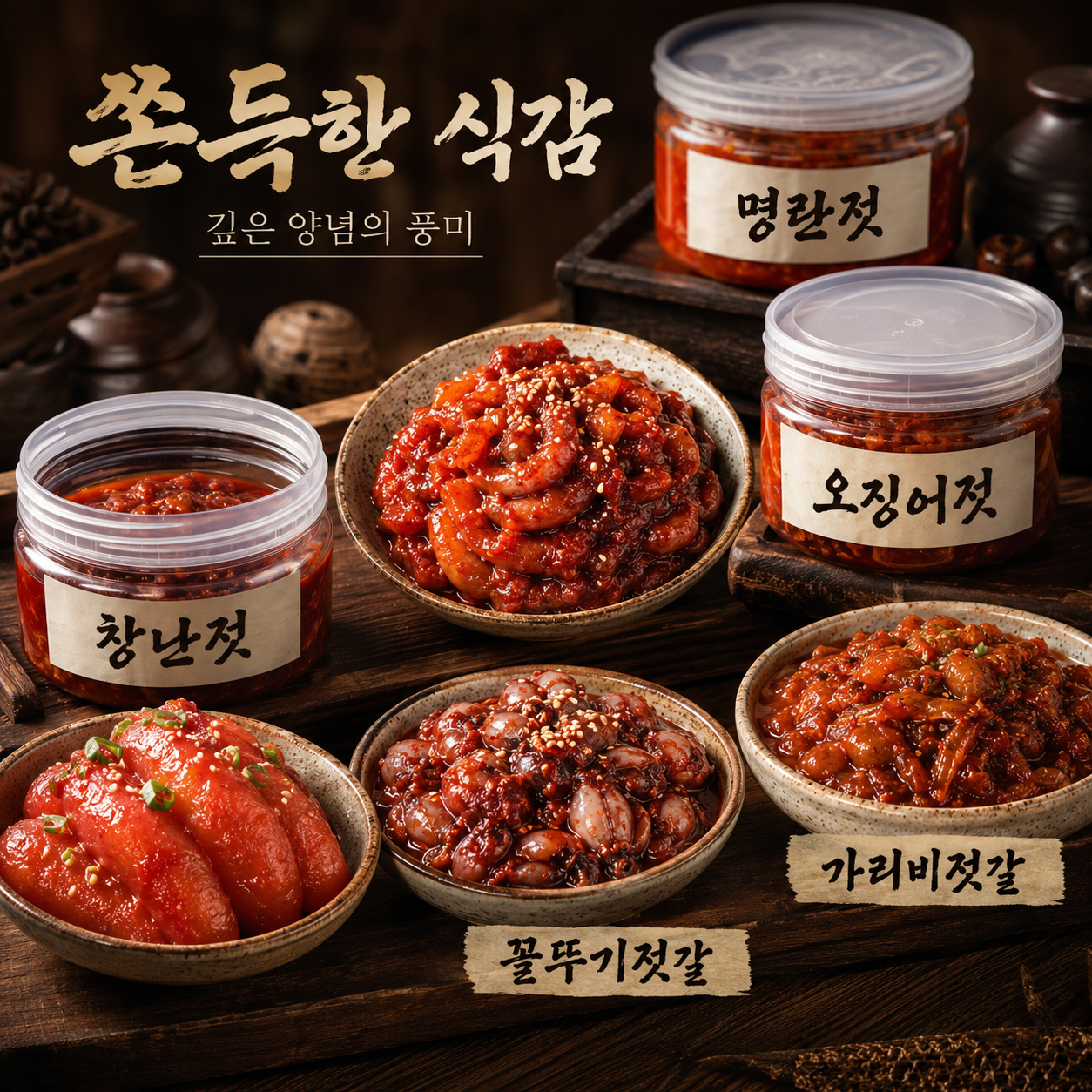 젓갈 500g 무색소명란 양념낙지오징어창난젓 가자미식혜 꼴뚜기젓갈 파지명란 황석어젓 - 상세 이미지 5