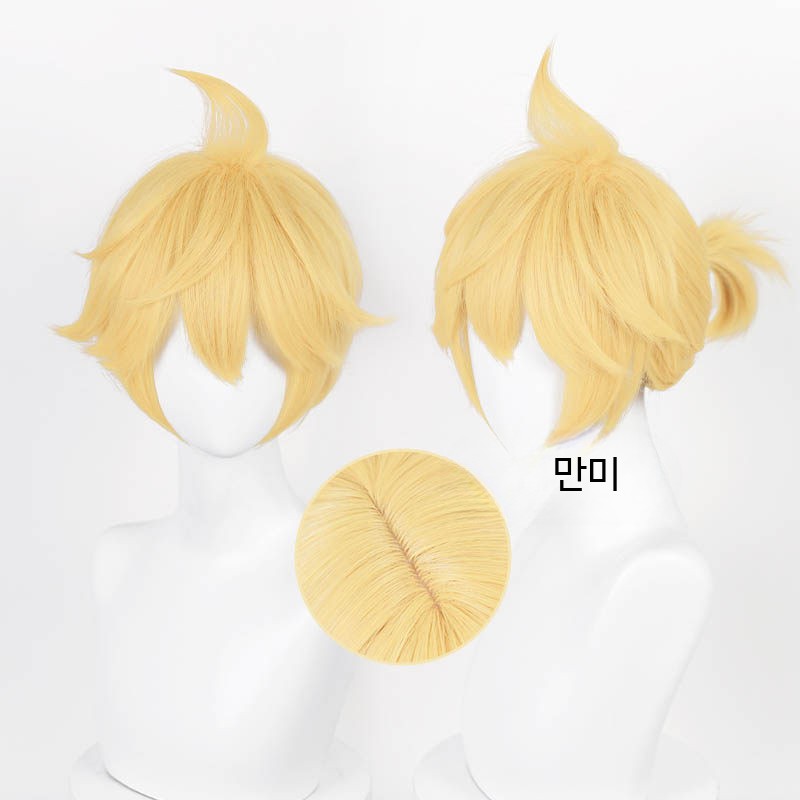 [국내배송] 보컬로이드 카가미네 린 고퀄리티 코스프레 가발 2번 만메이샵 프로젝트세카이 프세카 프로세카 - 상세 이미지 3