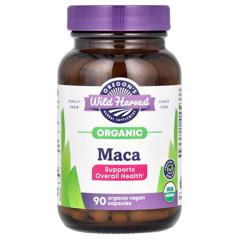 오리건스 와일드 하베스트 USDA 마카 615mg 90캡슐, 1개 - 상품 이미지