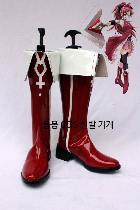 마법소녀 마도카 마기카 코스프레 사쿠라 쿄코 신발 - 상세 이미지 2