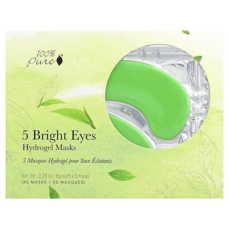 100% 퓨어 Bright Eyes 하이드로겔 아이 마스크 5매 각 8g - 상품 이미지