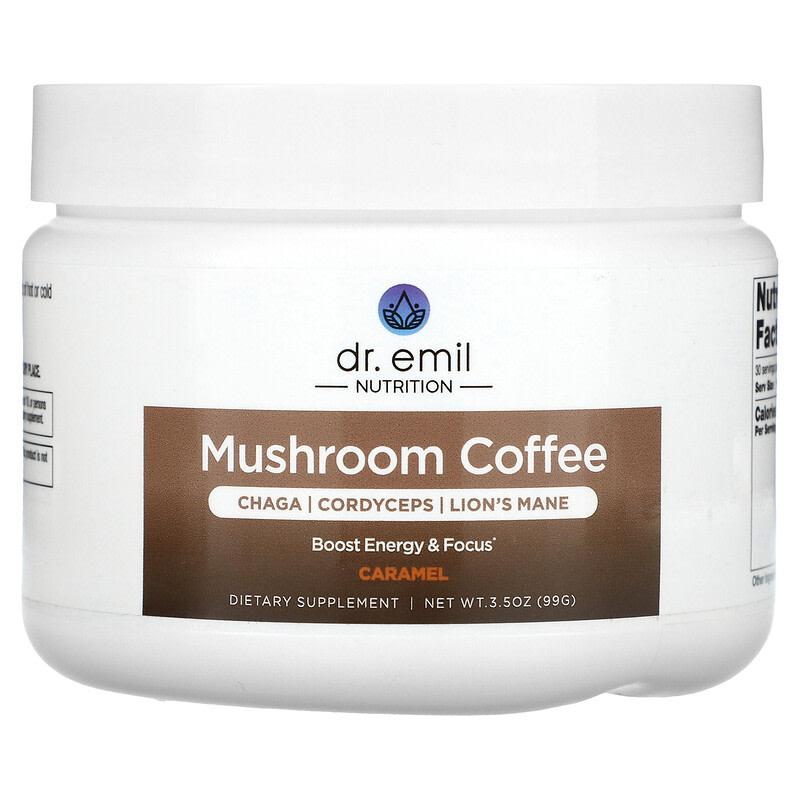 Dr Emil Nutrition 버섯 커피 캐러멜 99g, 3개 - 상세 이미지 2