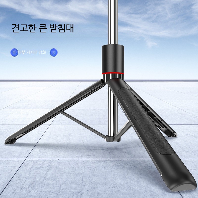 여행용삼각대 카메라 스마트폰 핸드폰 휴대폰 F16 셀카봉 삼각대 브이로그용 8단 회전 Selfie Stick Tripod - 상세 이미지 3