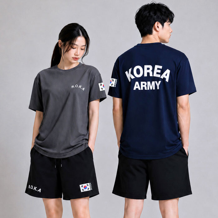 ROKA 로카 냉감 데일리 남녀공용 반팔 티셔츠 반바지 헬스 트레이닝 - 상세 이미지 3