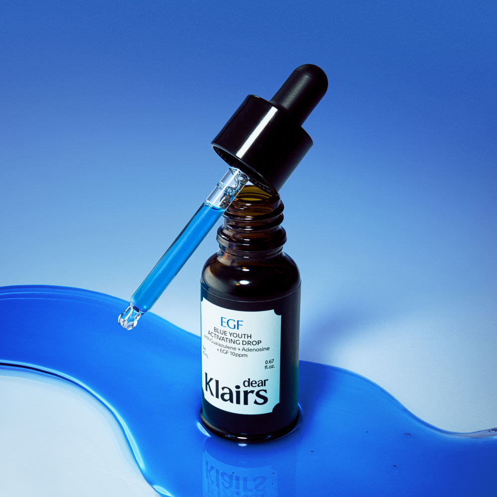 [2종세트] 클레어스 EGF 앰플 미드나잇 블루 드롭 20ml+카밍 크림 60g / 아줄렌 진정 탄력 수분 쿨링 - 상세 이미지 2
