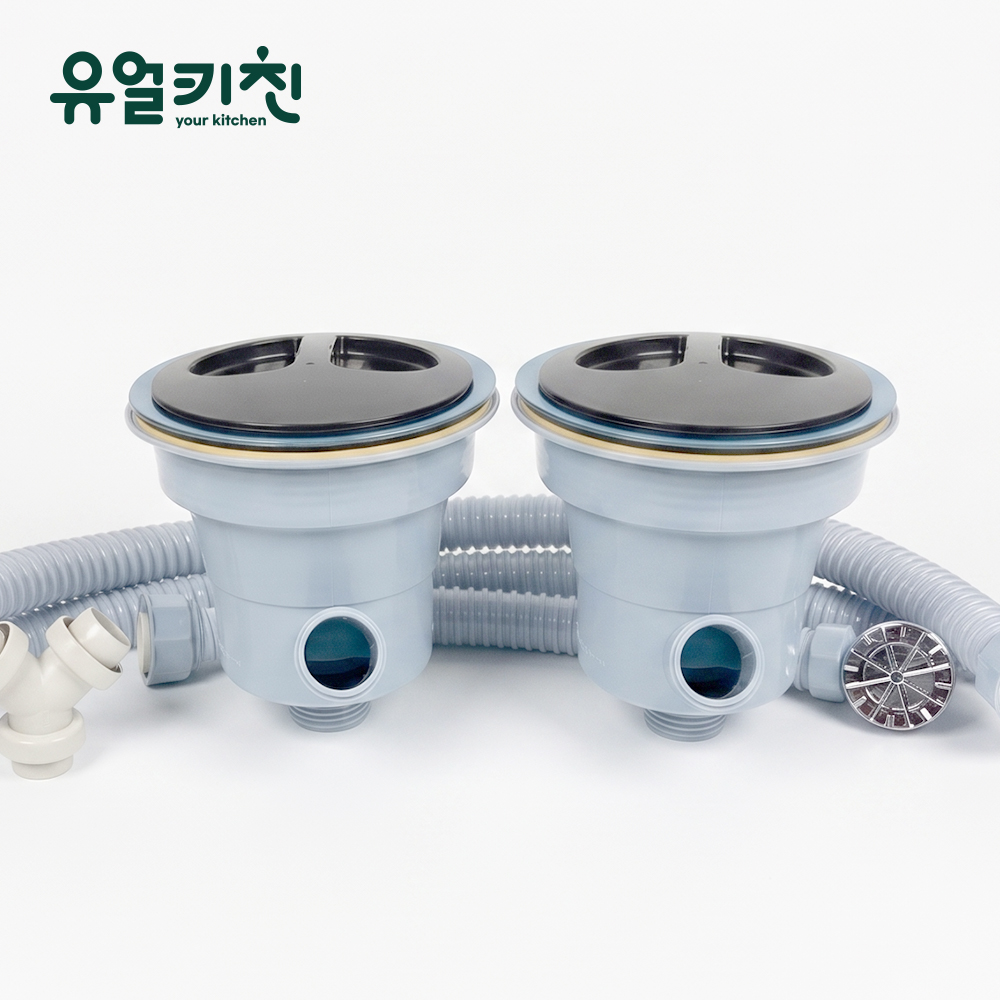 업소용 싱크대 배수구 세트 식당 개수대 배수통 대배수구 - 상세 이미지 2