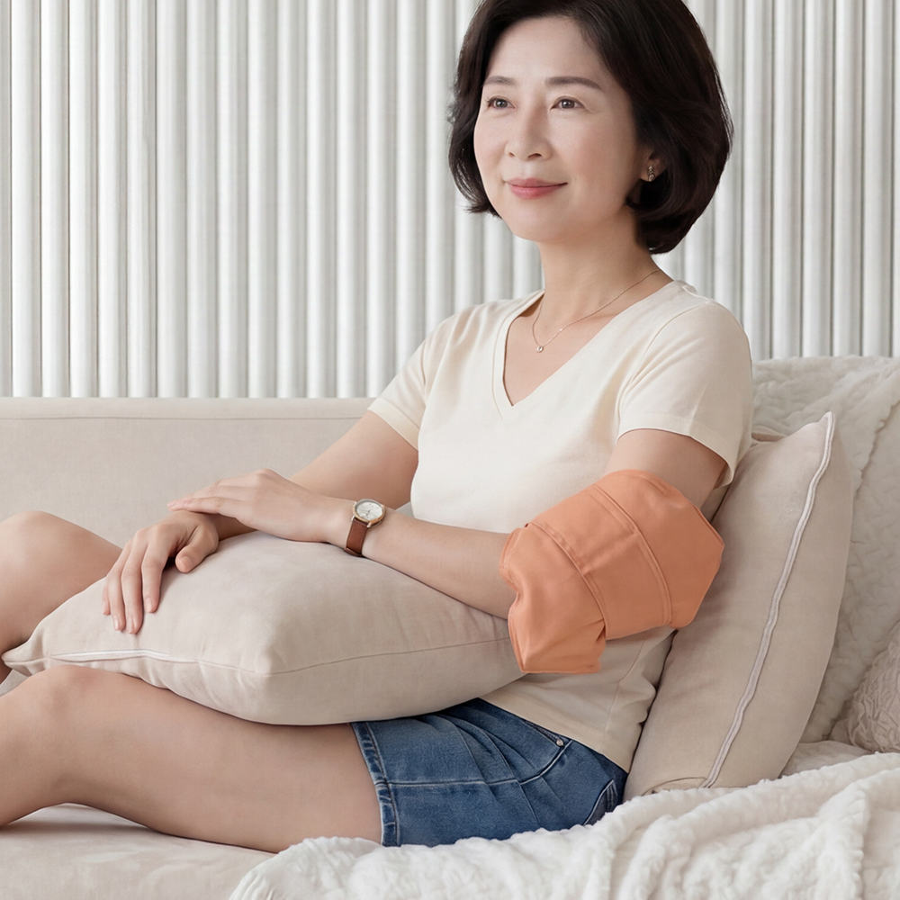 황토팔꿈치찜질팩 냉온겸용 무릎전용 프리미엄찜질팩 냉동실 냉장고 전자렌지 사용가능 - 상세 이미지 4