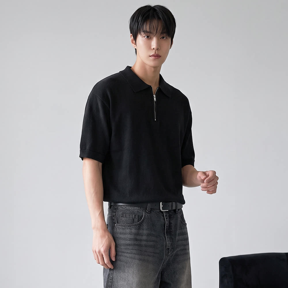 폴릭스 남자 모달 카라 반팔 니트 집업 쿨링 니트티 FTK001 가격 비교 FOLIX 폴릭스 남자 모달 카라 반팔 니트 집업 쿨링 니트티 FTK001