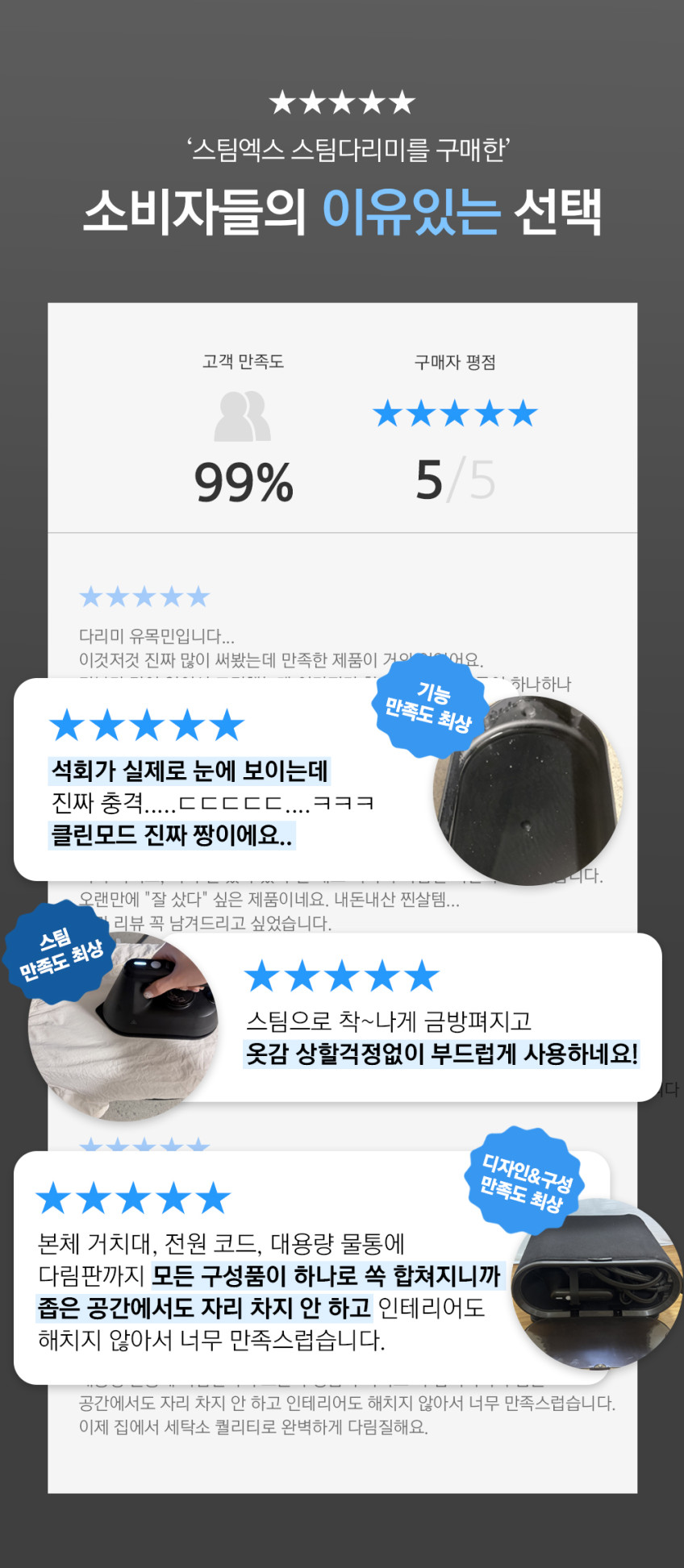 스팀엑스 초고압 고온 세탁소급 스팀다리미 판매처 상세 정보 이미지 3