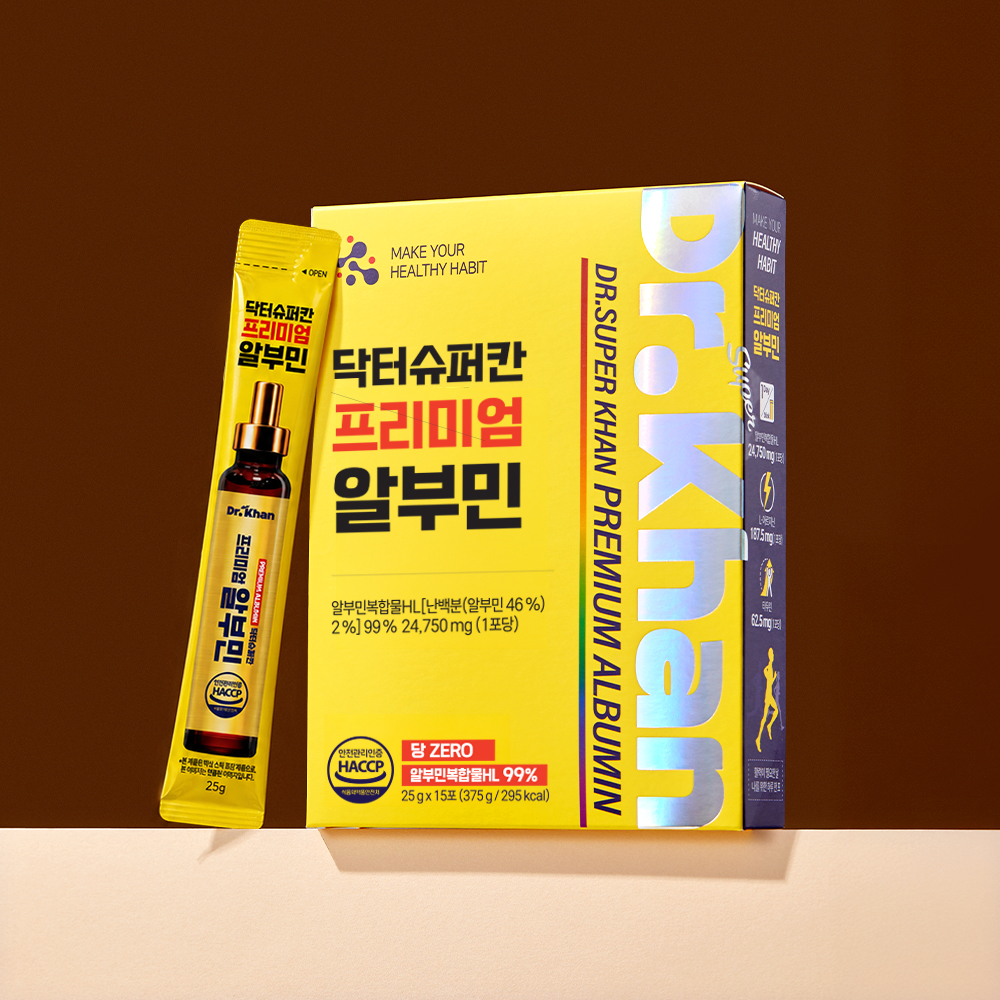 닥터슈퍼칸 프리미엄 알부민 마시는알부민 스틱 난백 15포, 6개 - 상세 이미지 2