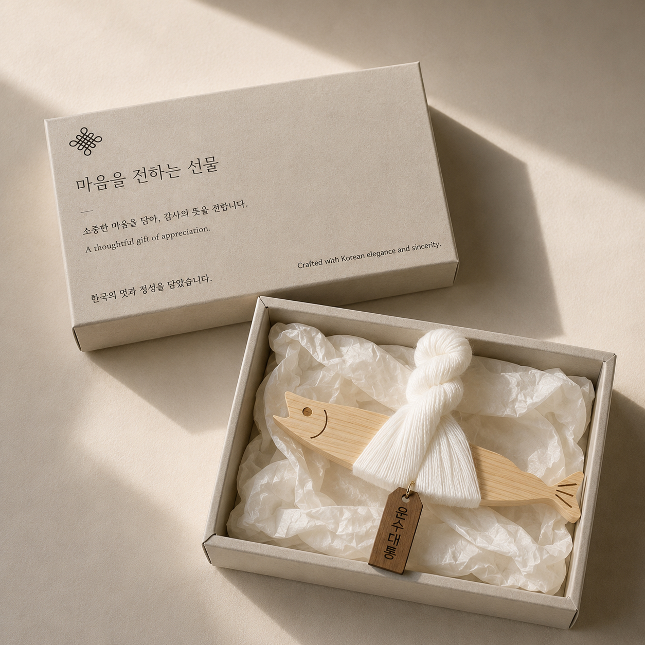 [소원각인]액막이명태 자석 현관 명태 차량용 북어 월넛운수대통