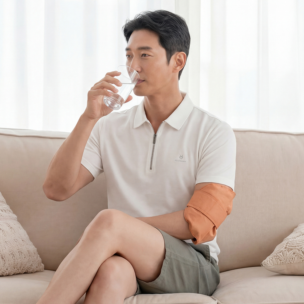 황토팔꿈치찜질팩 냉온겸용 무릎전용 프리미엄찜질팩 냉동실 냉장고 전자렌지 사용가능 - 상세 이미지 5