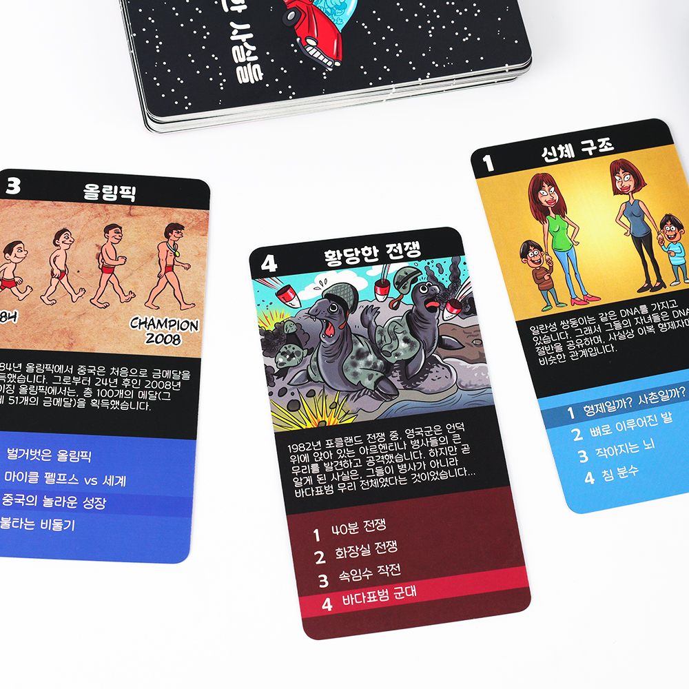 퍼플카우 고피쉬 황당한사실들 카드게임 휴대용 - 상세 이미지 2