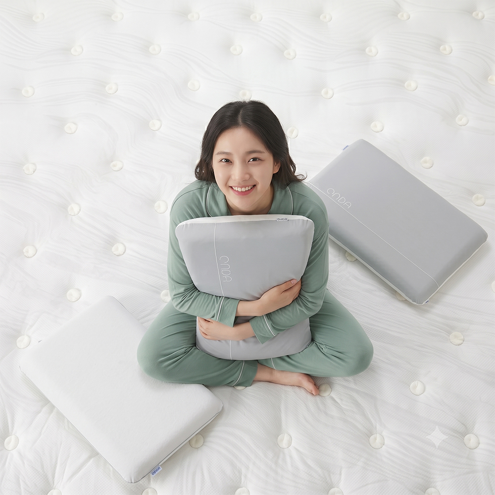 온다슬립 듀얼스킨 목이 편한 낮은 메모리폼 경추베개 - 상세 이미지 2
