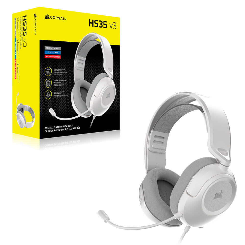 커세어 헤드셋 HS35 V3 게이밍 PC 플스 닌텐드스위치 게임용 초경량 유선 헤드폰 - 상세 이미지 5