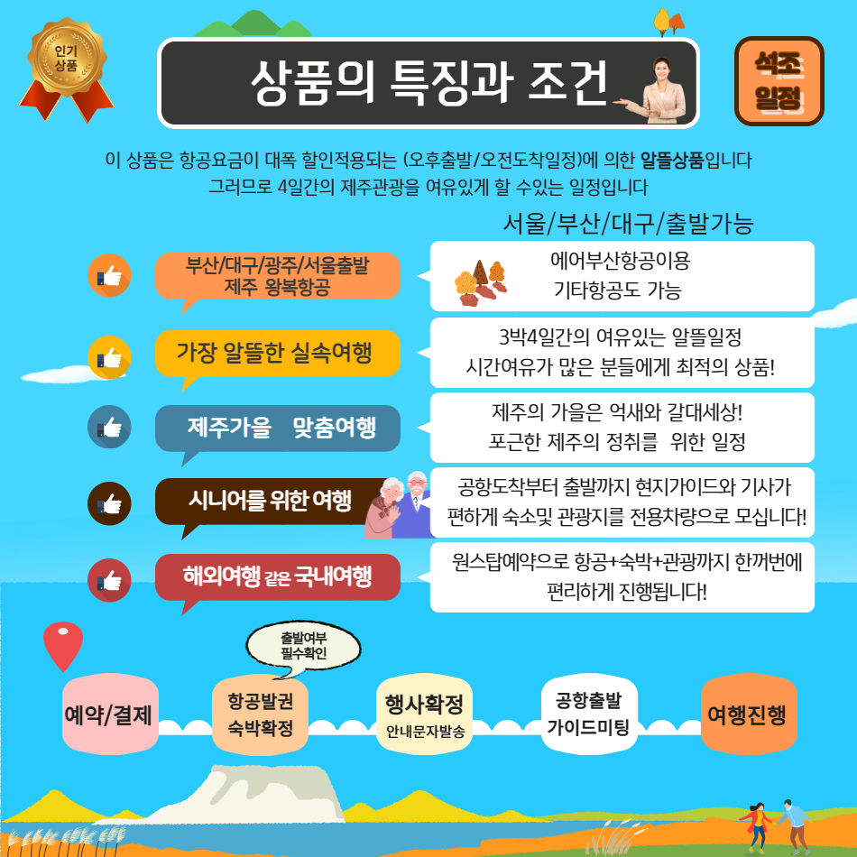 [가을제주특선] 제주알뜰특선 3박4일-전국출발 - 상세 이미지 3