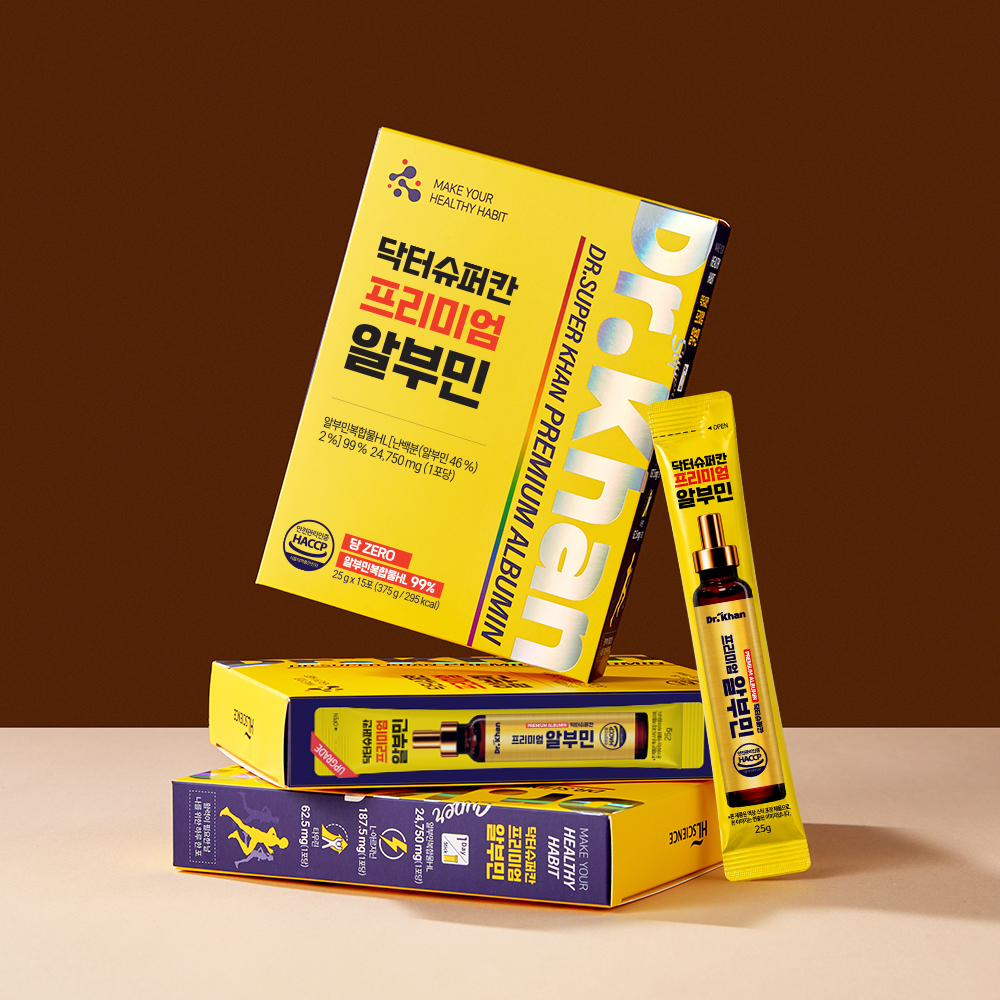 닥터슈퍼칸 프리미엄 알부민 마시는알부민 스틱 난백 15포, 6개 - 상세 이미지 4