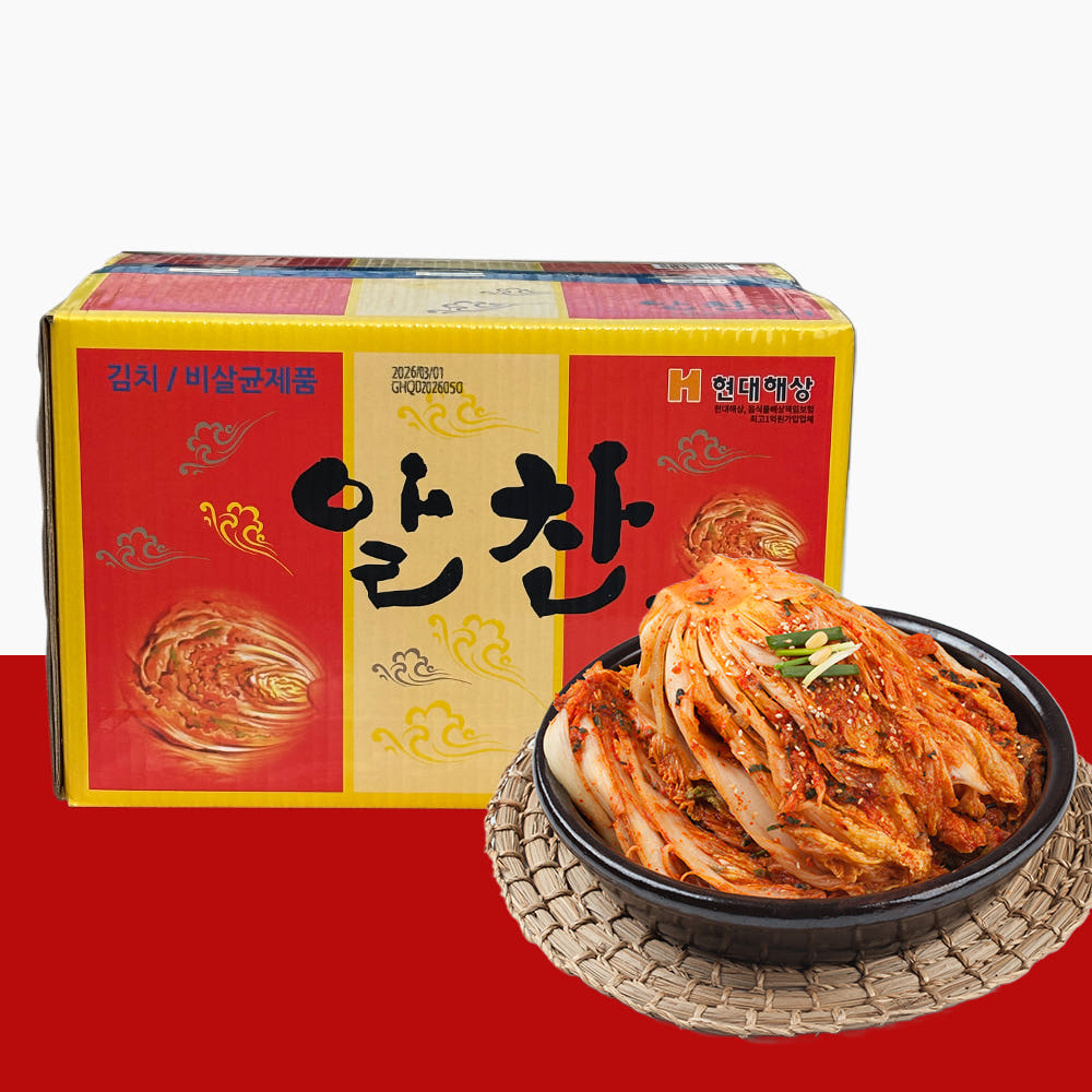 알찬 중국산 배추김치 10kg 수입 포기김치[쿠폰행사] - 상품 이미지