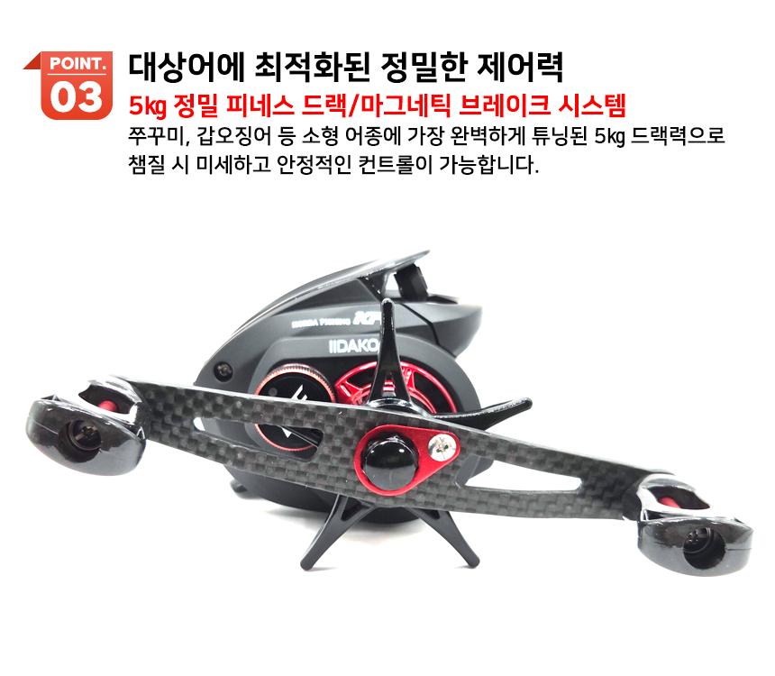 26년 신형 초경량 KF 이이다코 블랙라벨 베이트릴 쭈꾸미 갑오징어 선상 바다 낚시 릴 100B 상품 이미지