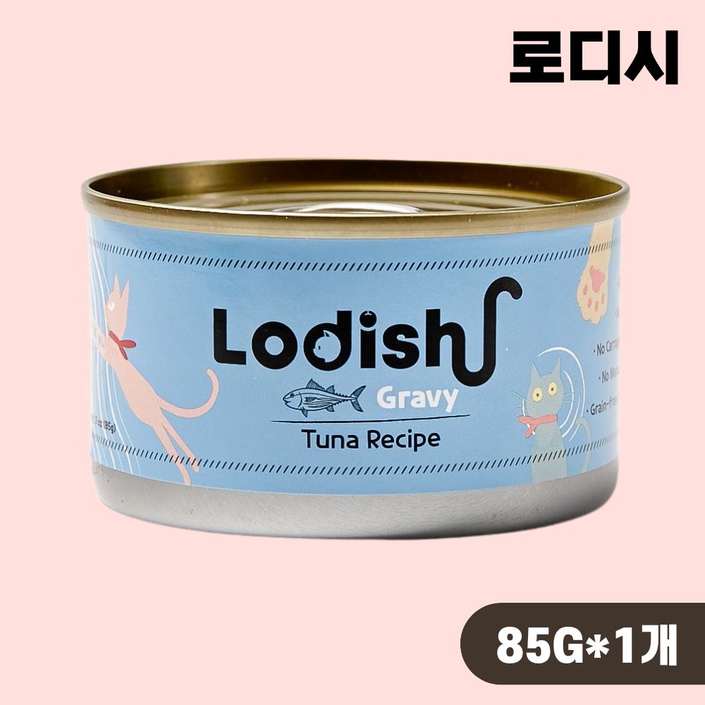 [+N포인트] 로디시 캔 고양이캔 주식 습식사료 그레이비 2종 콤보, 85g, 24개 - 상세 이미지 3