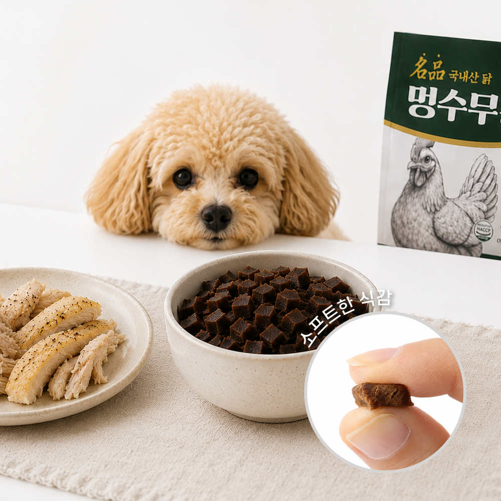 목우촌 멍수무강 강아지 소프트사료 닭고기, 1kg, 1개 - 상세 이미지 3