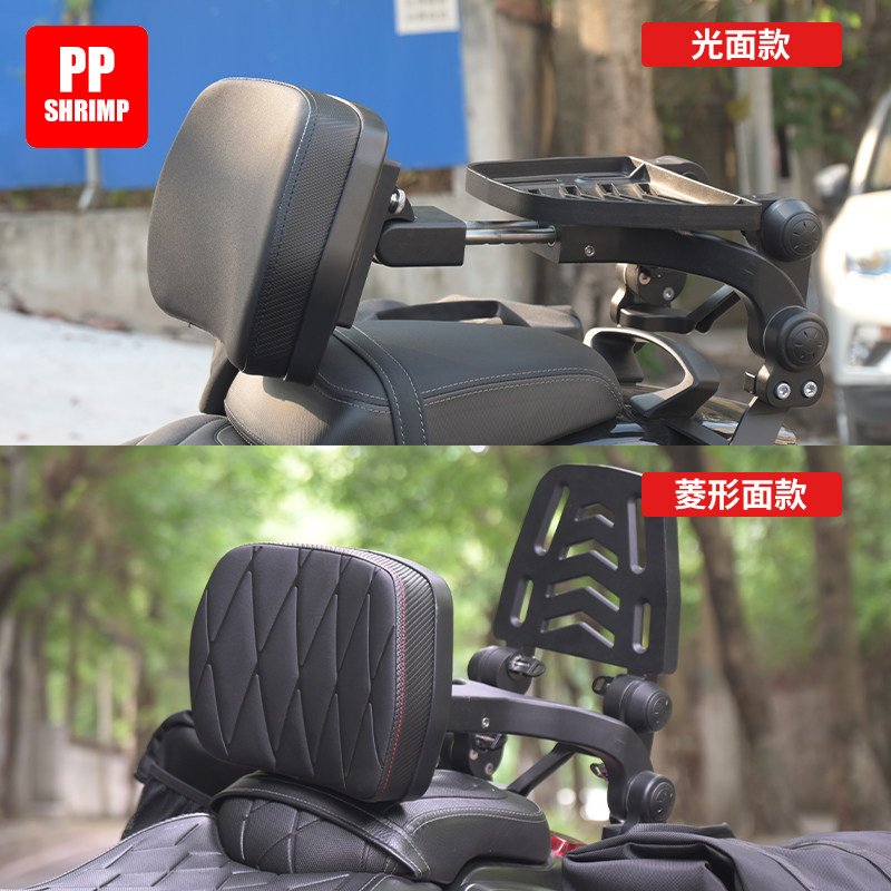 알루미늄 접이식 등받이 쿠션 크루저 바이크 CLC550 CU62530 호환 클래식 접이식 등받이+캐리어 무극 CU625 - 상세 이미지 3