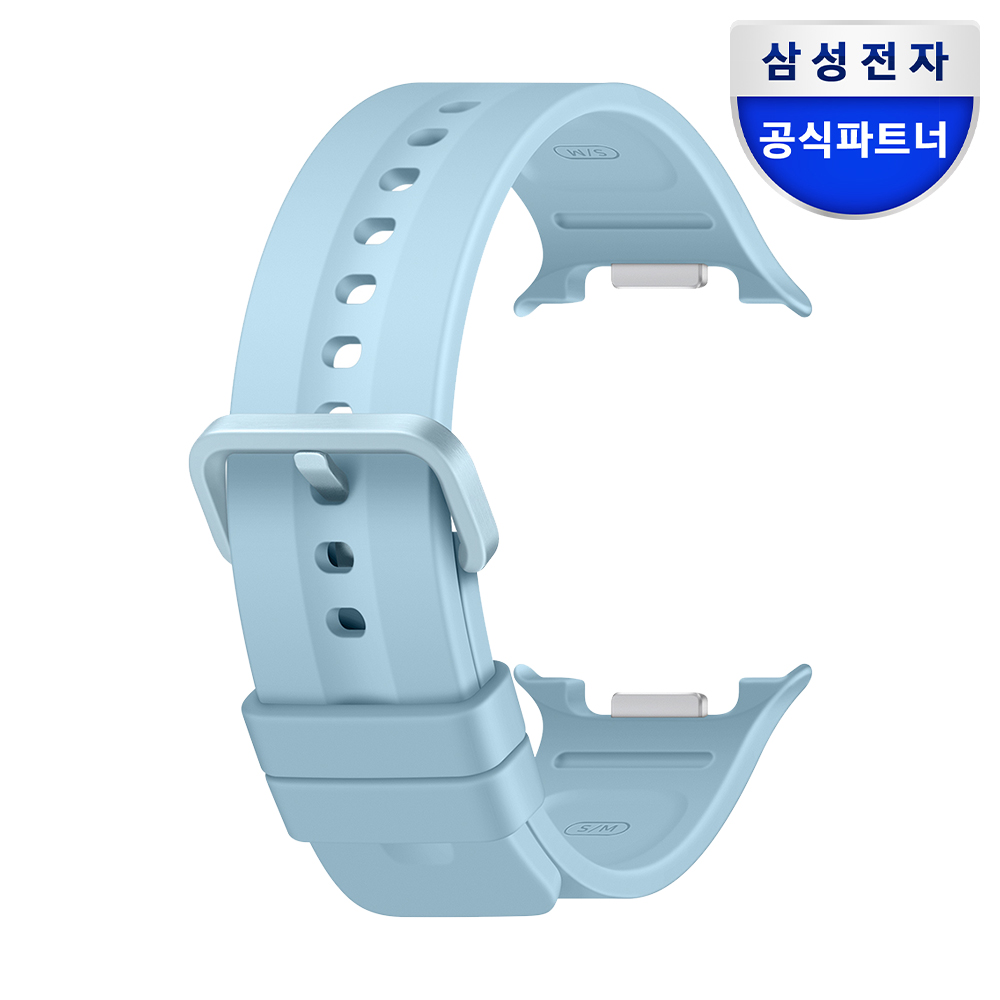 삼성 정품 스포츠 밴드 실리콘 스트랩 (S/M) (클래식 공용) 블루, 갤럭시 워치 9-8, 40mm-44mm-46mm 호환 - 상품 이미지
