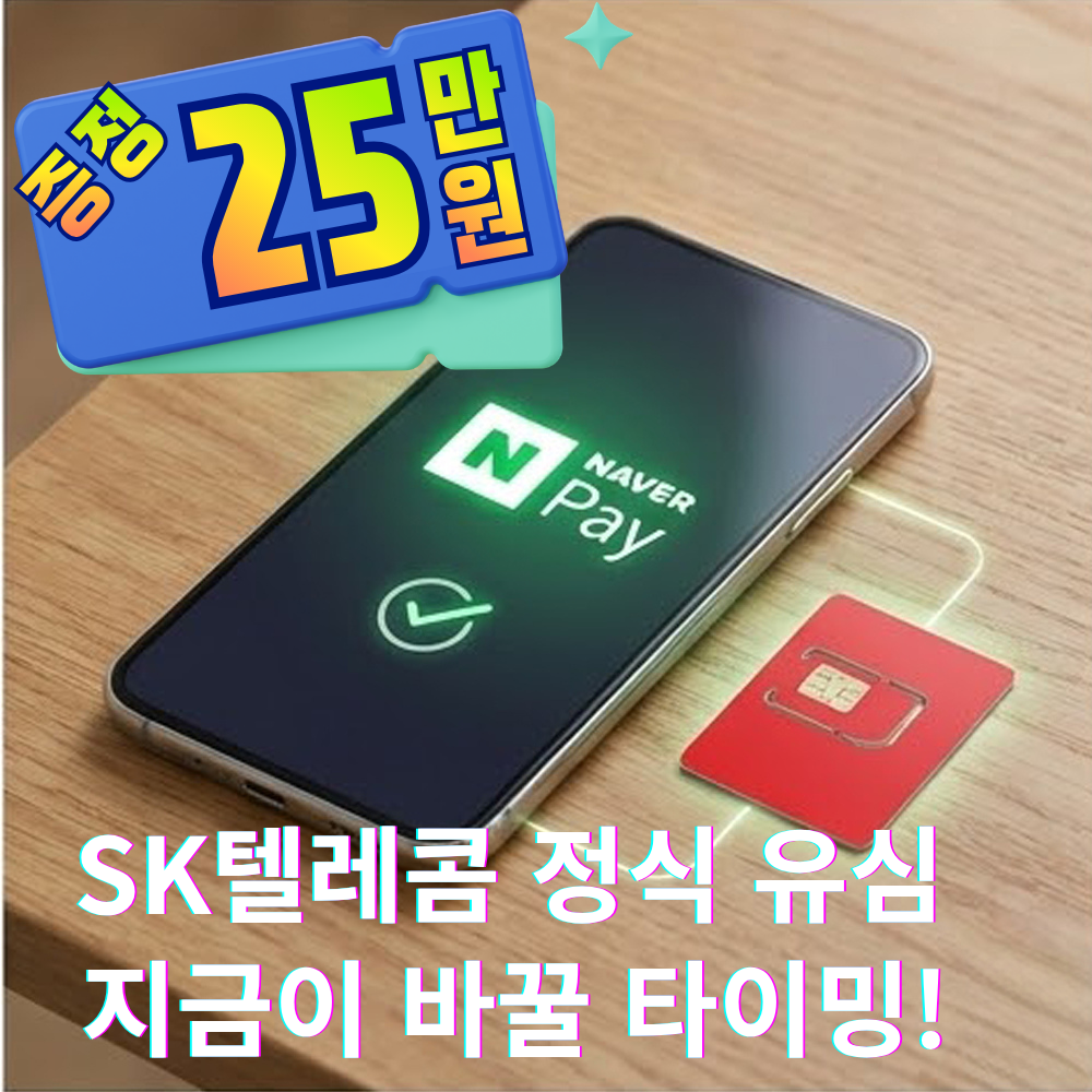SKT유심 번호이동 SK텔레콤 개통 자급제폰 후불유심 통신사이동 셀프개통 - 상세 이미지 2