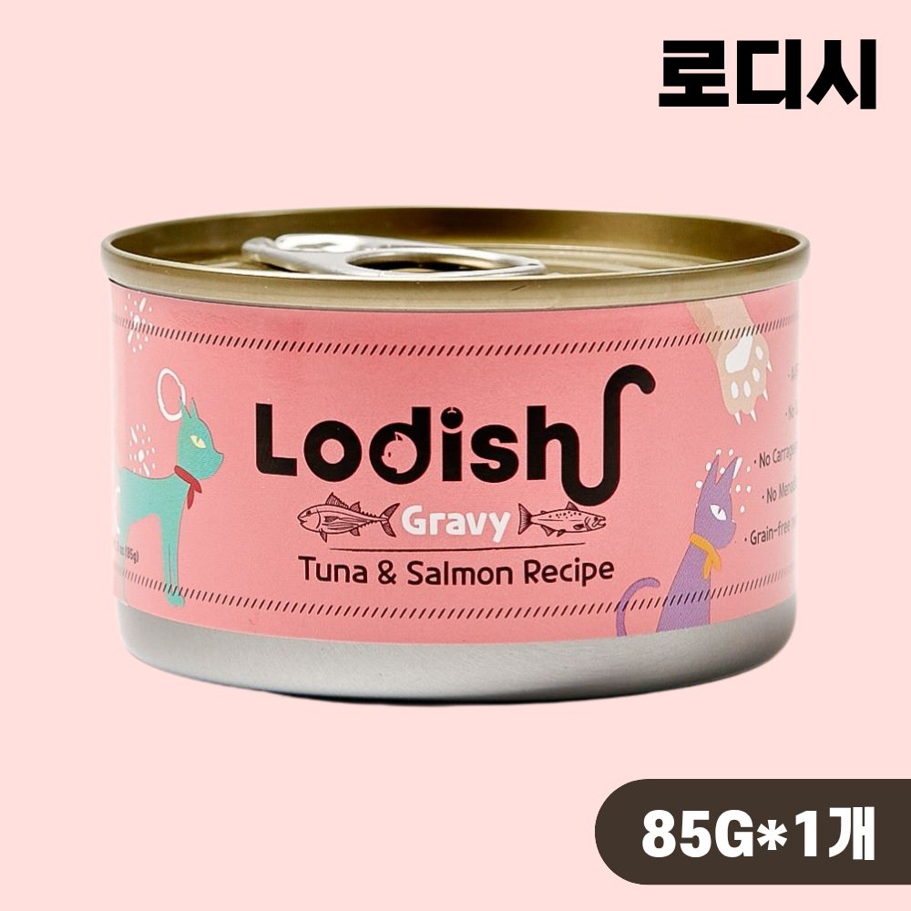 [+N포인트] 로디시 캔 고양이캔 주식 습식사료 그레이비 2종 콤보, 85g, 24개 - 상세 이미지 2