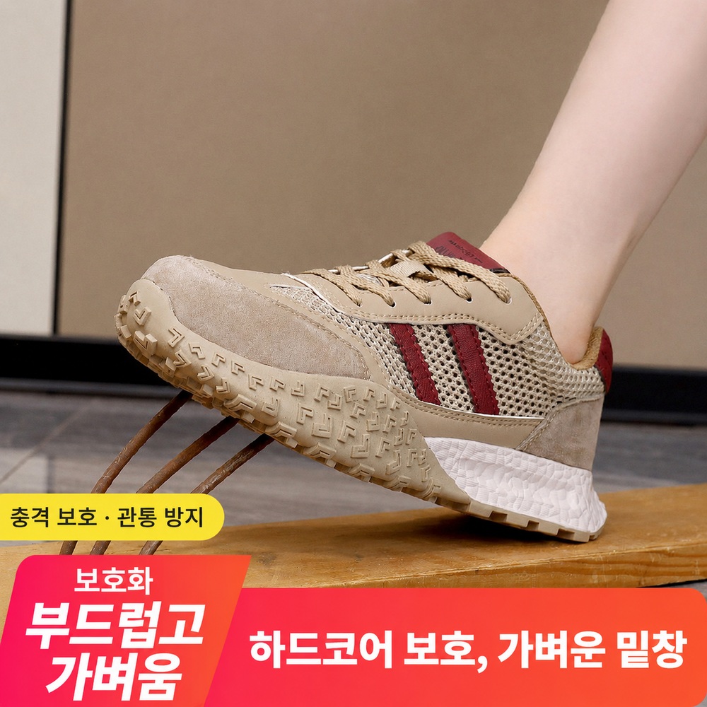 여성 경량 운동화형 안전화 발편한 작업화 이미지 6