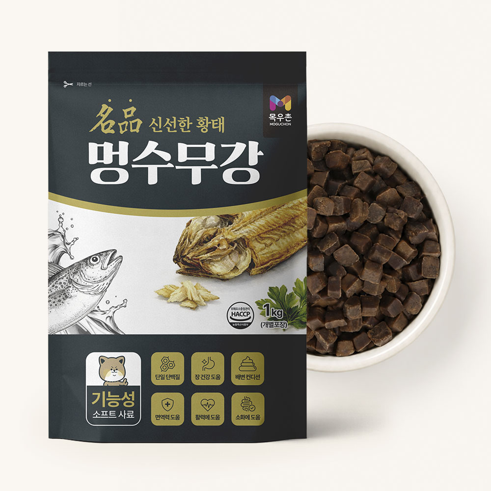 목우촌 멍수무강 강아지 소프트사료 황태, 1kg, 1개 - 상세 이미지 2