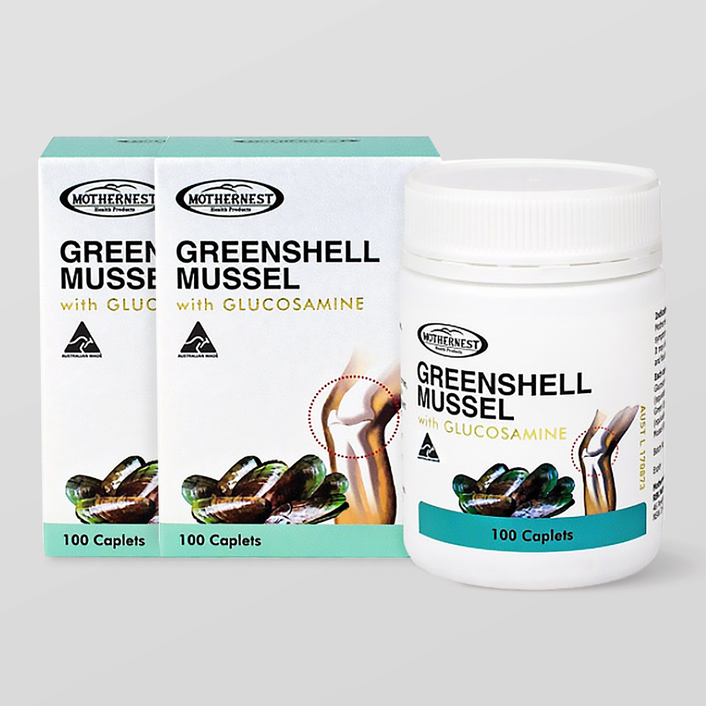마더네스트 호주직구 초록홍합with글루코사민 1500mg 100캡슐, 2개 - 상품 이미지
