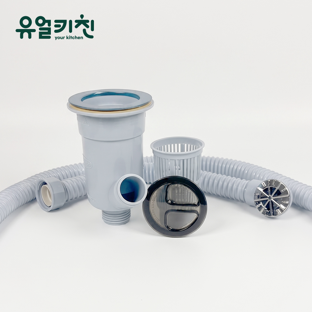 업소용 싱크대 배수구 세트 식당 개수대 배수통 대배수구 - 상세 이미지 3