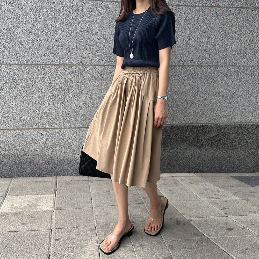 (무배)뮤지 플리츠 티셔츠 이미지 6