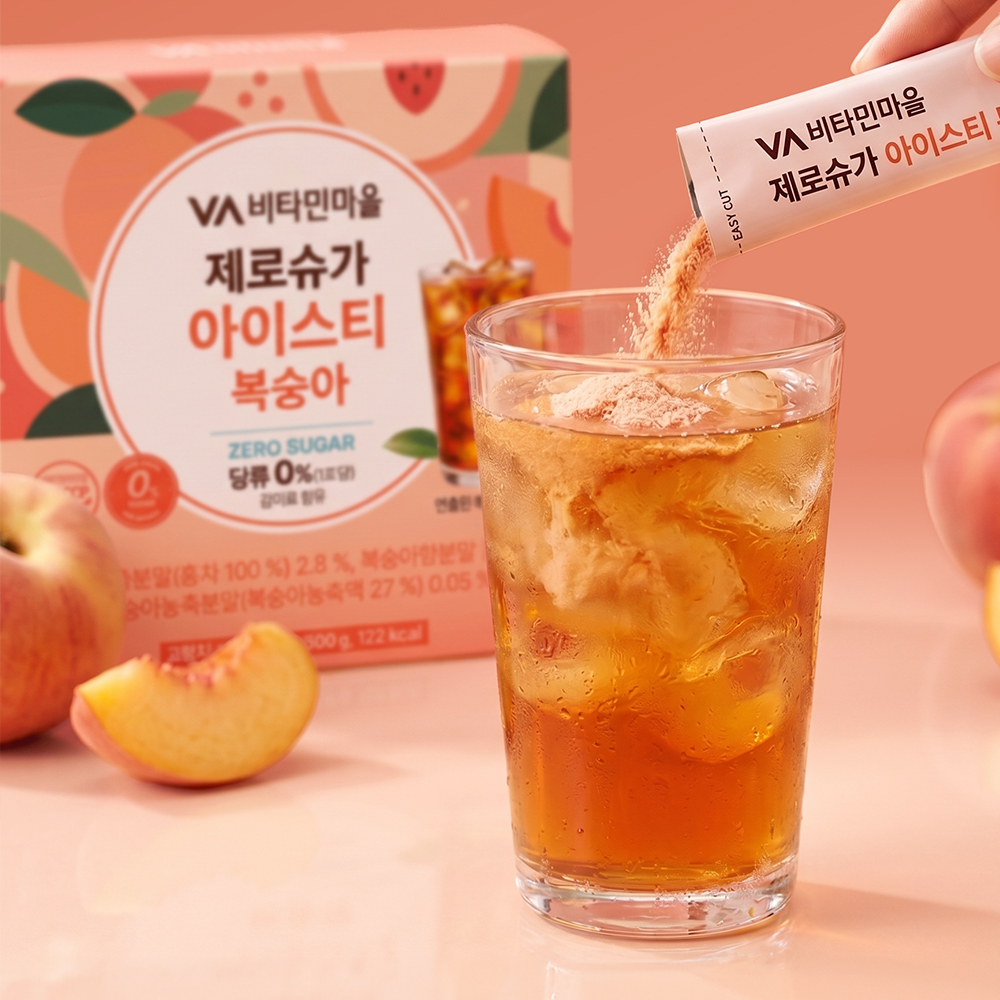 비타민마을 제로슈가 아이스티 복숭아, 60개입, 1개 이미지 6