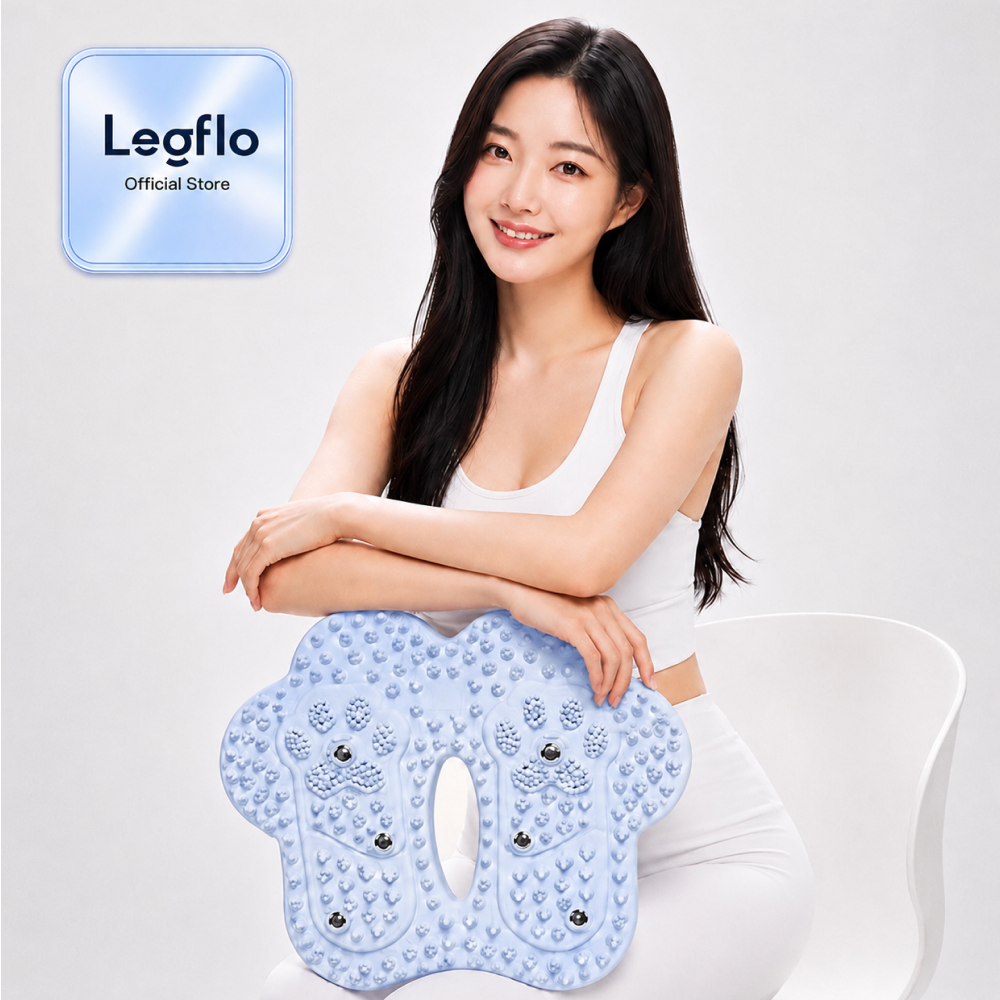 발지압 스텝퍼 바운스 에어번 스텝퍼 가정용 천국의계단 스텝퍼 블루 - 상품 이미지