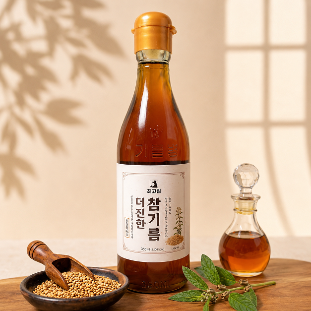 참기름 전통방식 그대로 통참깨 350ml, 1개 - 상품 이미지