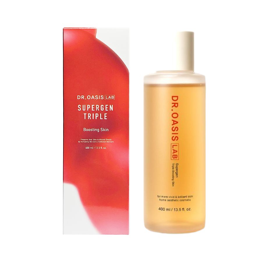 [DR.OASIS LAB] 슈퍼겐 트리플 부스팅 스킨 수분토너 400ml - 상품 이미지