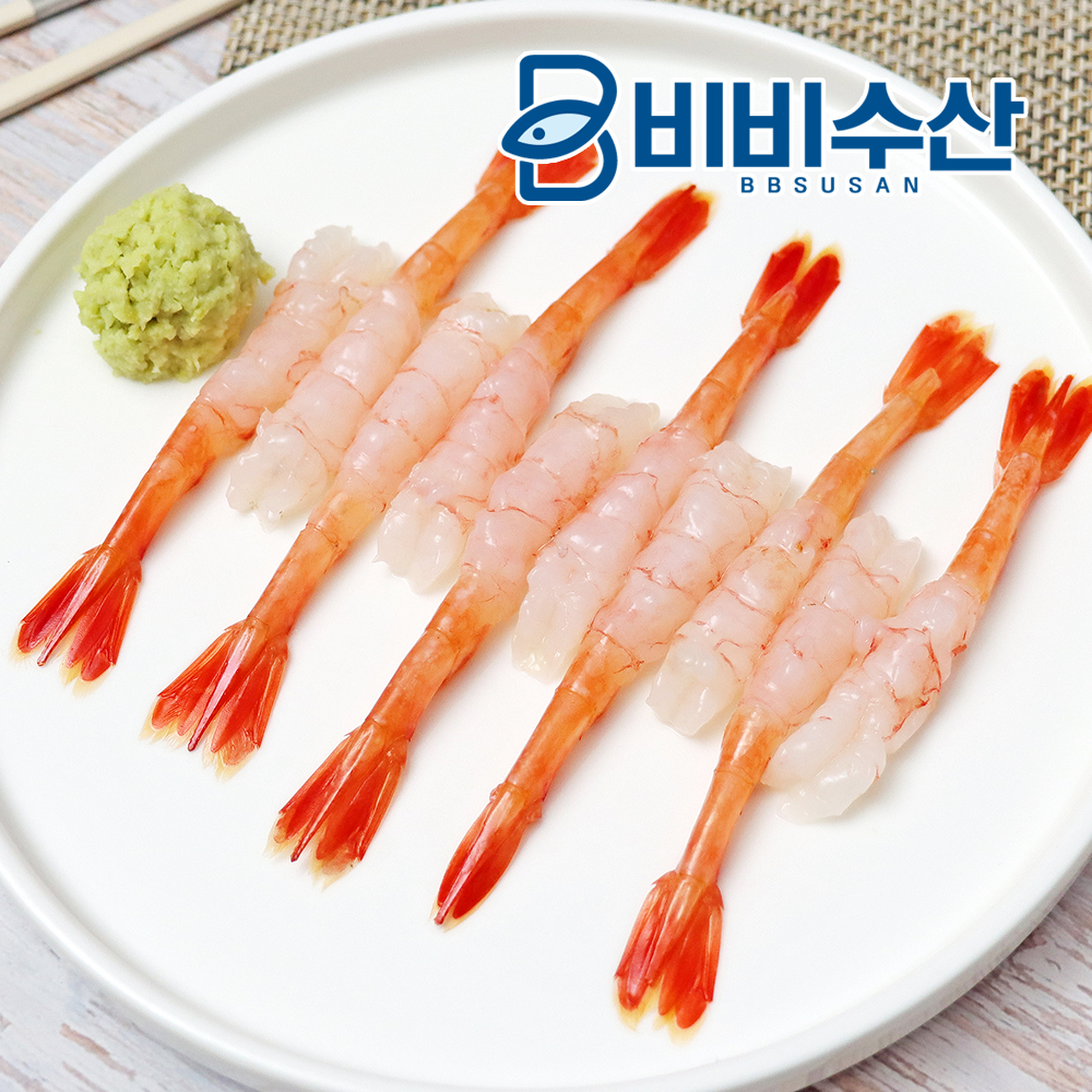 단새우회 20미 횟감용 아마애비 북쪽분홍새우 초밥용 스시 홈마카세 손질 홍새우 달마새우