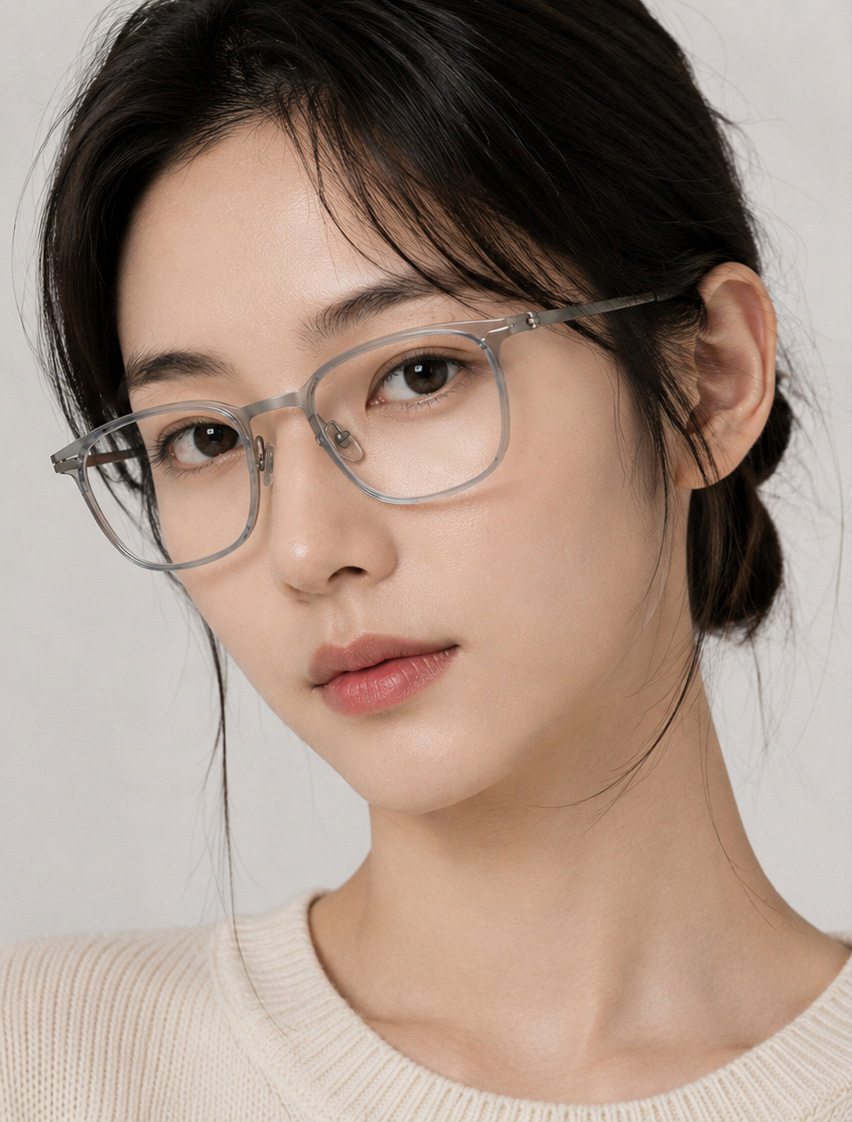 일본안경 김부장 소지섭 얼굴형에 맞는 투브릿지 아넬형 실루엣 티타늄 안경 이미지 6