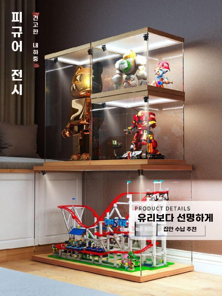 피규어 아크릴상자 진열대 아크릴 진열장 투명 디스플레이 20cm 15cm 20cm - 상세 이미지 2