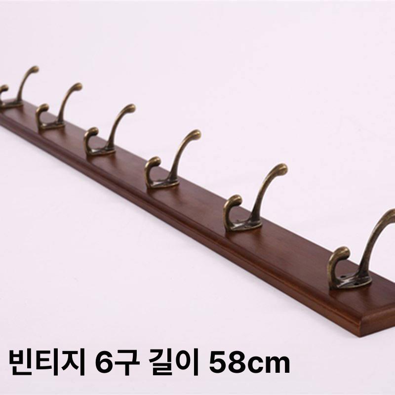 원목 벽고정 옷걸이 인테리어 타공 행거 클래식 이미지 6