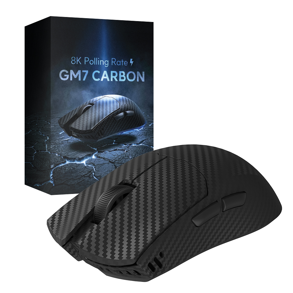 에이투 GM7 CARBON 49g 초경량 8K 유무선 블루투스 게이밍 마우스 OMRON 광학 스위치 CF 블랙 카본 - 상품 이미지