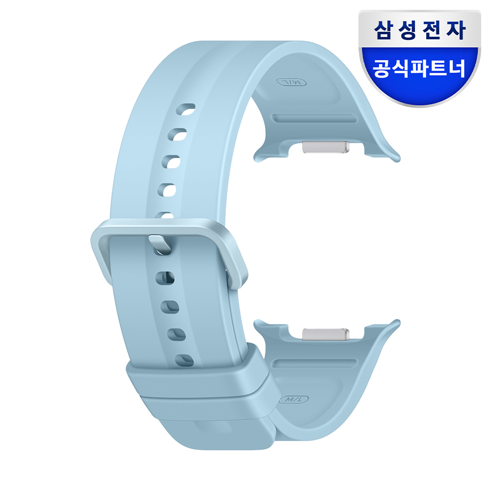 삼성 정품 스포츠 밴드 실리콘 스트랩 M/L (클래식 공용) 블루, 갤럭시 워치 8-9, 40mm-44mm-46mm 호환 - 상품 이미지