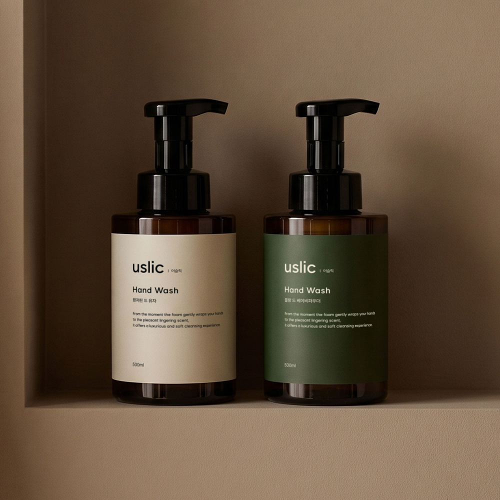 어슬릭 퍼퓸핸드워시 선물 손세정제 물비누 탠저린 드 유자, 500ml, 1개 - 상세 이미지 2