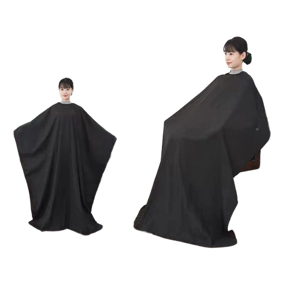 미용실 커트보 가운 컷트보 이발보 헤어 미용 바버샵 블랙 - 상품 이미지